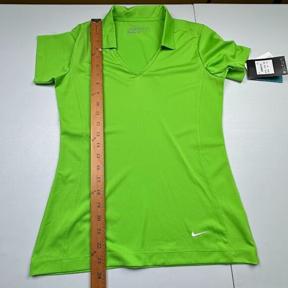 Nike Golf Polo Shirt Womens Extra Small Green Dri Fit Stay Cool Short Sleeve - Picture 11 of 12